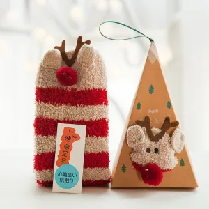 3D Cat Bear Fox Casual Warm Ladies Soft Socks