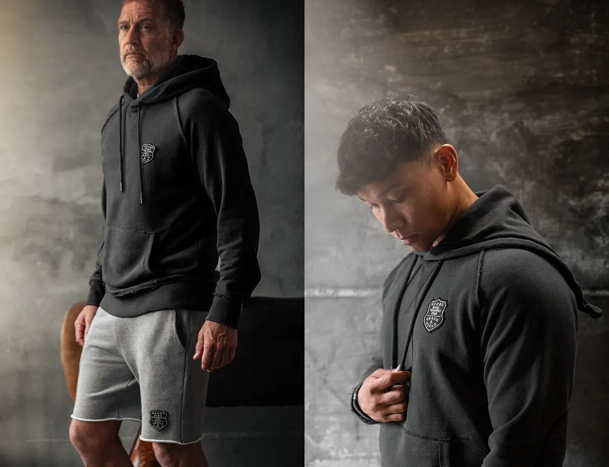 &SONS Warm Down Hoodie Washed Black
