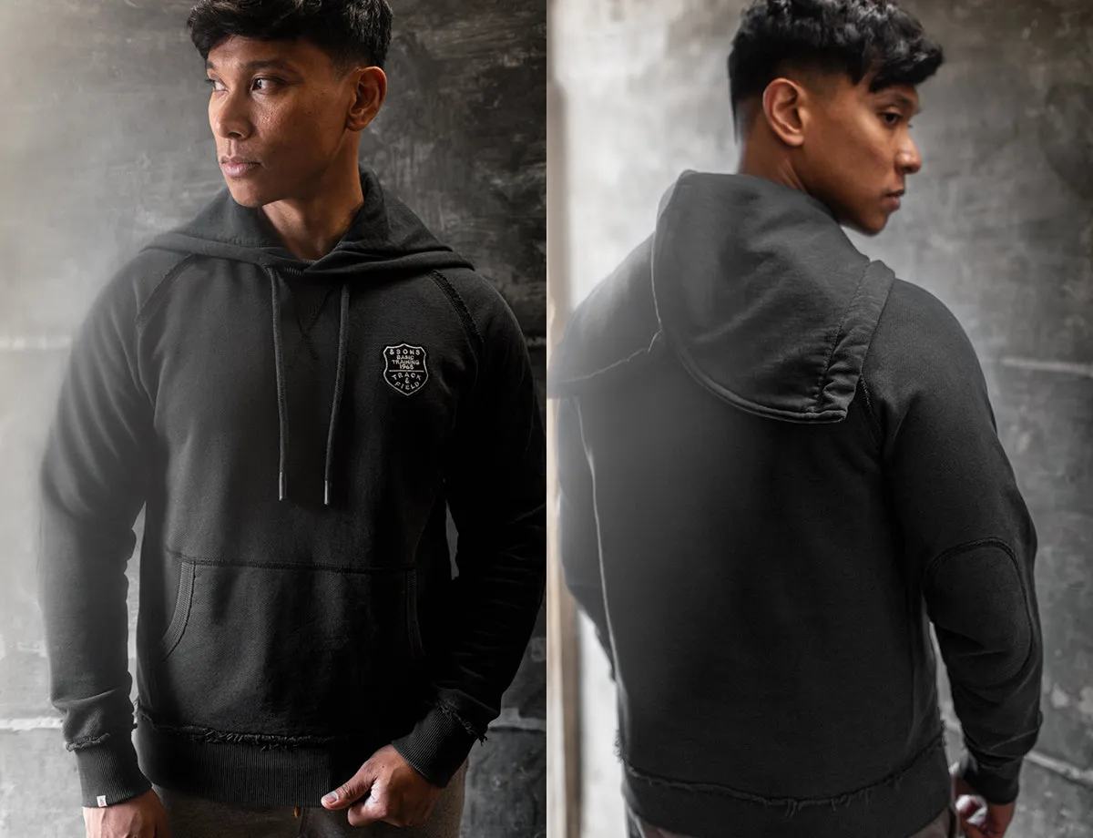 &SONS Warm Down Hoodie Washed Black