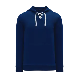 Athletic Knit Lace Neck Navy Hoodie