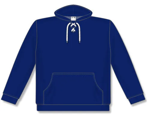 Athletic Knit Lace Neck Navy Hoodie