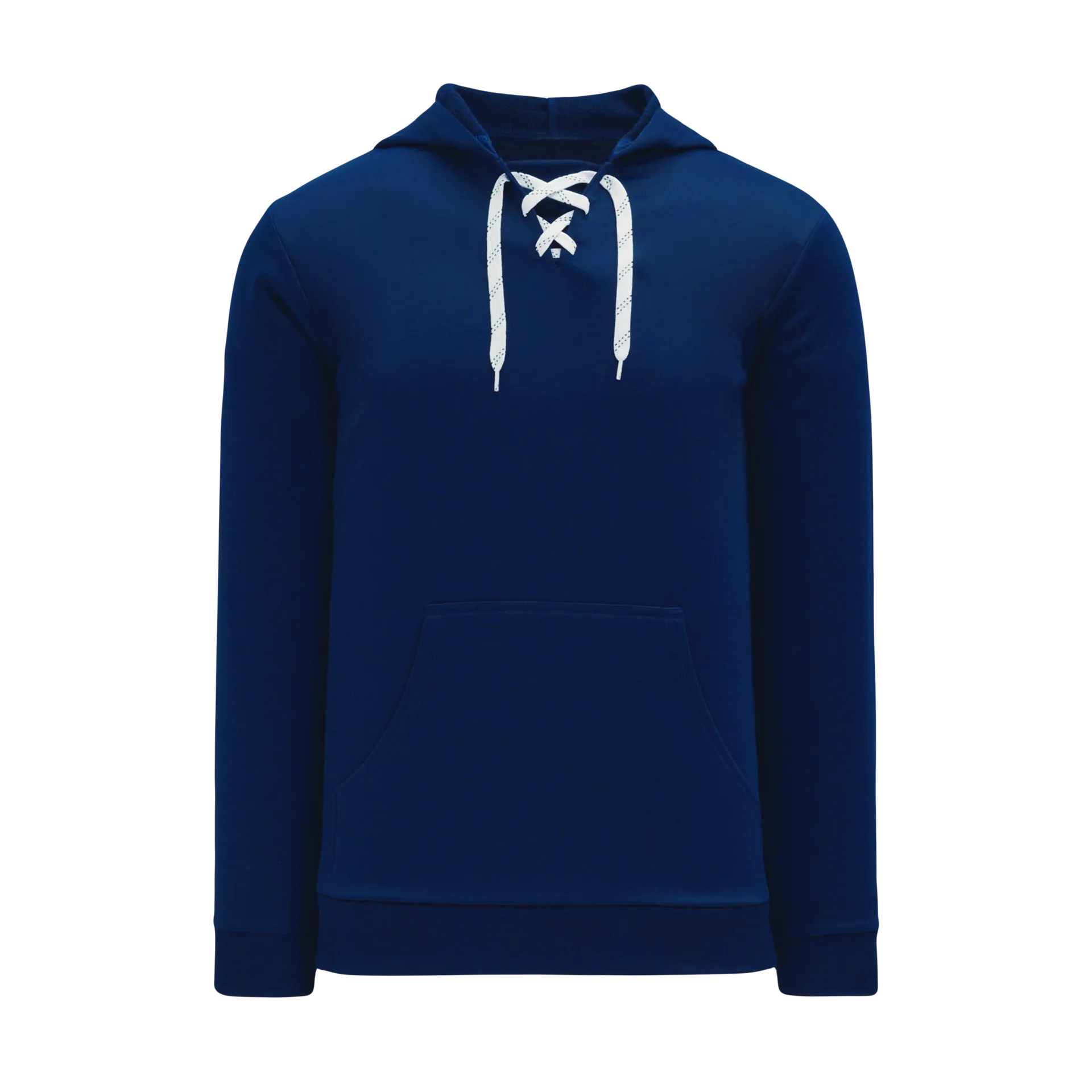 Athletic Knit Lace Neck Navy Hoodie