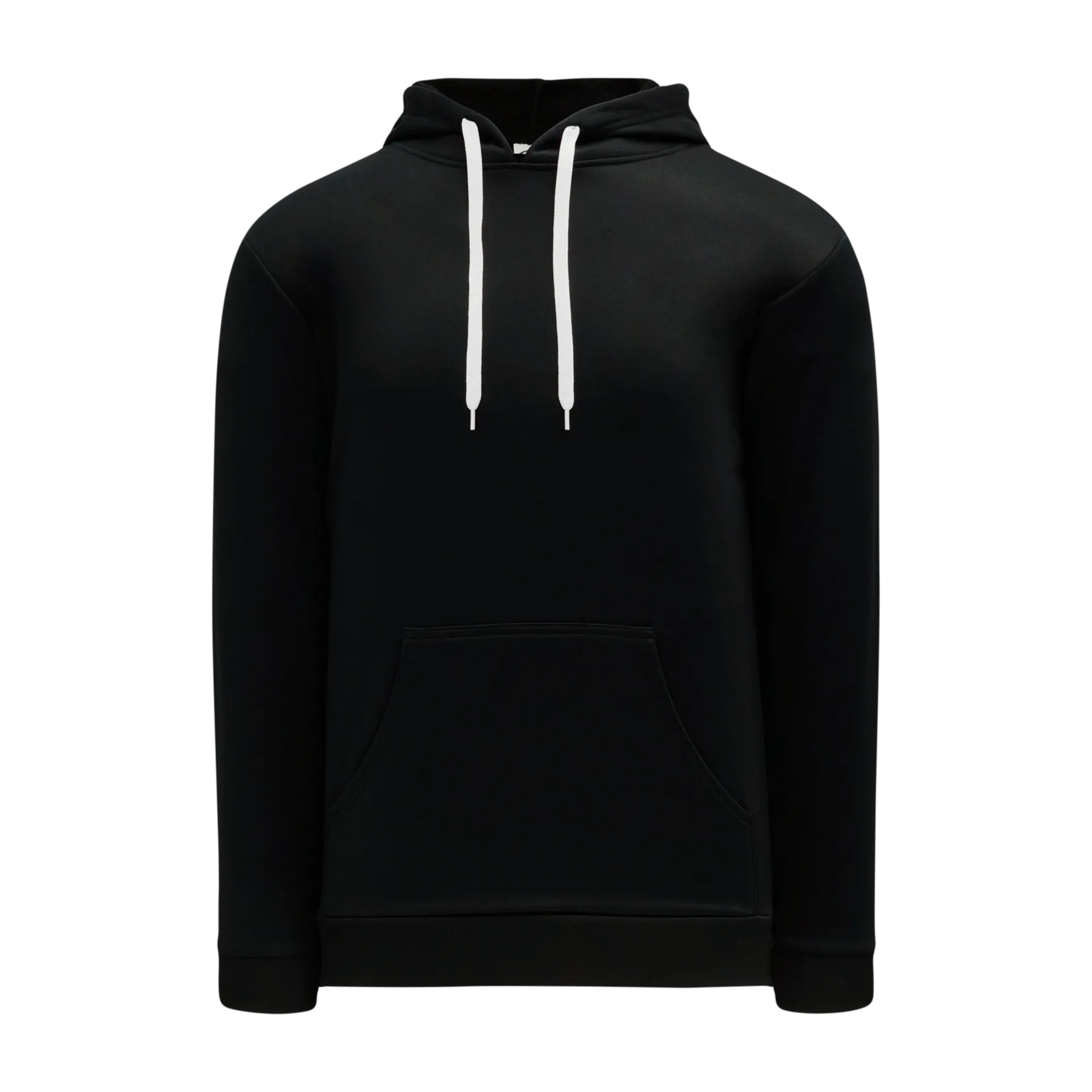 Athletic Knit Ladies Classic Black Hoodie