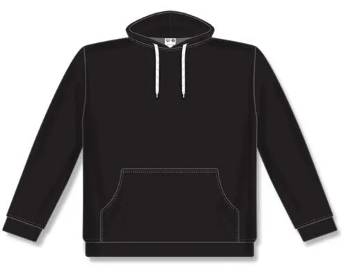 Athletic Knit Ladies Classic Black Hoodie