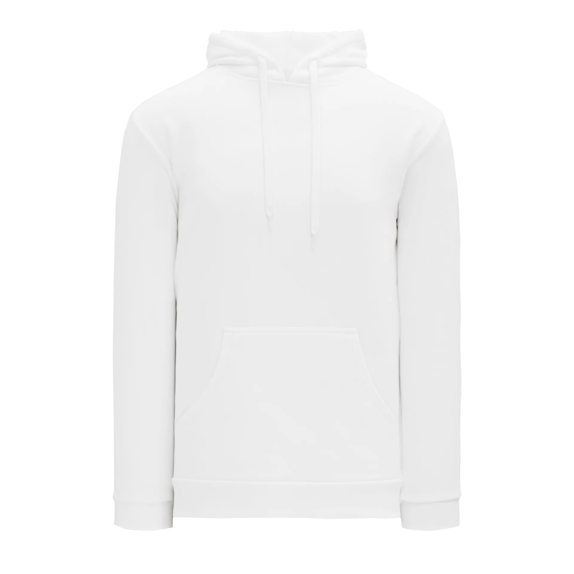 Athletic Knit Ladies Classic White Hoodie