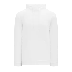 Athletic Knit Ladies Classic White Hoodie