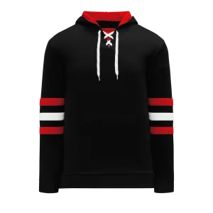 Athletic Knit Nhl Team Stripe Chicago Black Hoodie