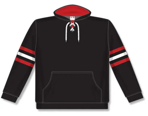 Athletic Knit Nhl Team Stripe Chicago Black Hoodie