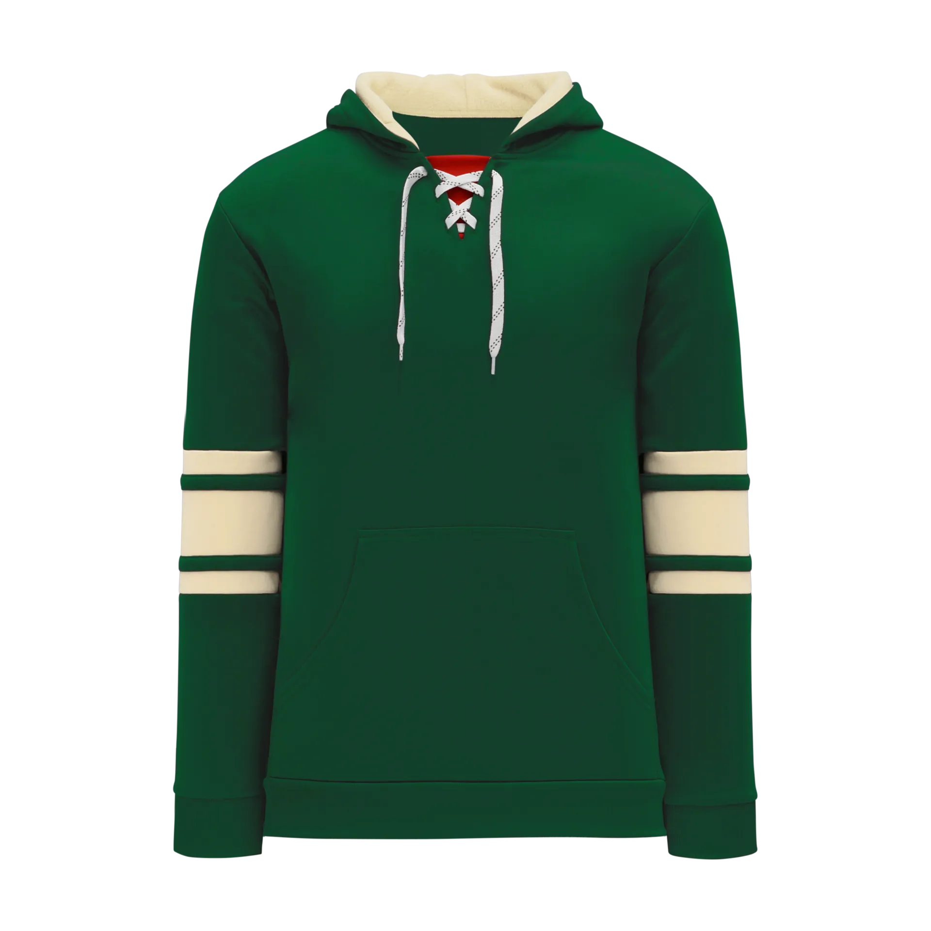 Athletic Knit Nhl Team Stripe Minnesota Dark Green Hoodie