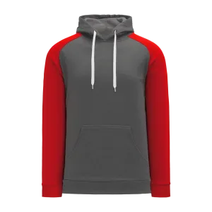 Athletic Knit Two-Tone Heather Charcoal/Red Hoodie