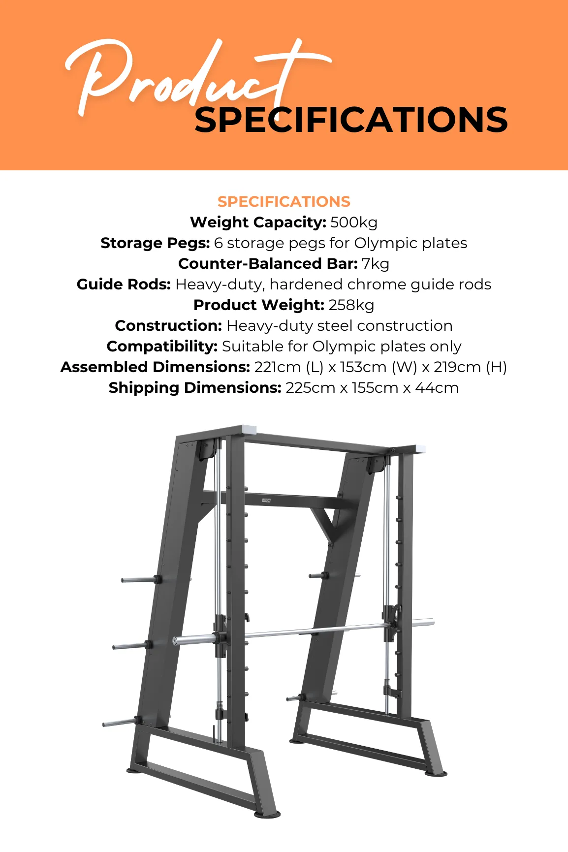 Body Iron Commercial Pro Counter-Balanced Smith Machine