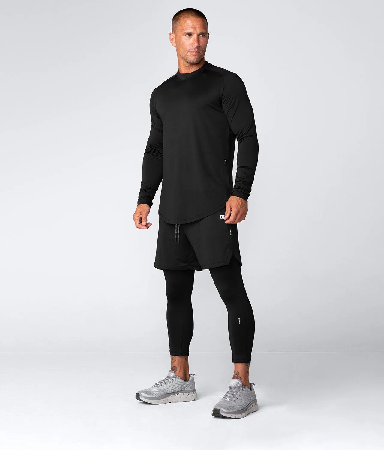 Born Tough Air Pro™ Long Sleeve Athletic T-Shirt For Men Black