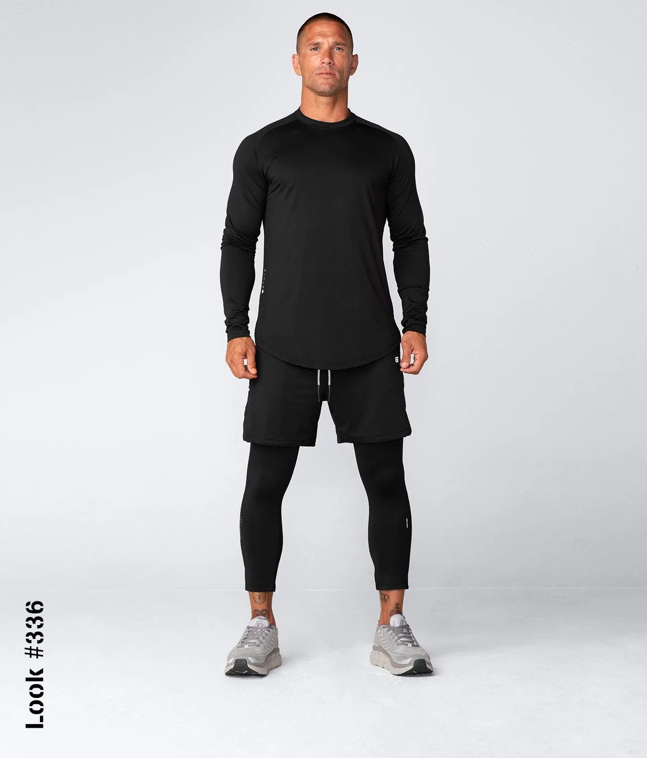 Born Tough Air Pro™ Long Sleeve Athletic T-Shirt For Men Black