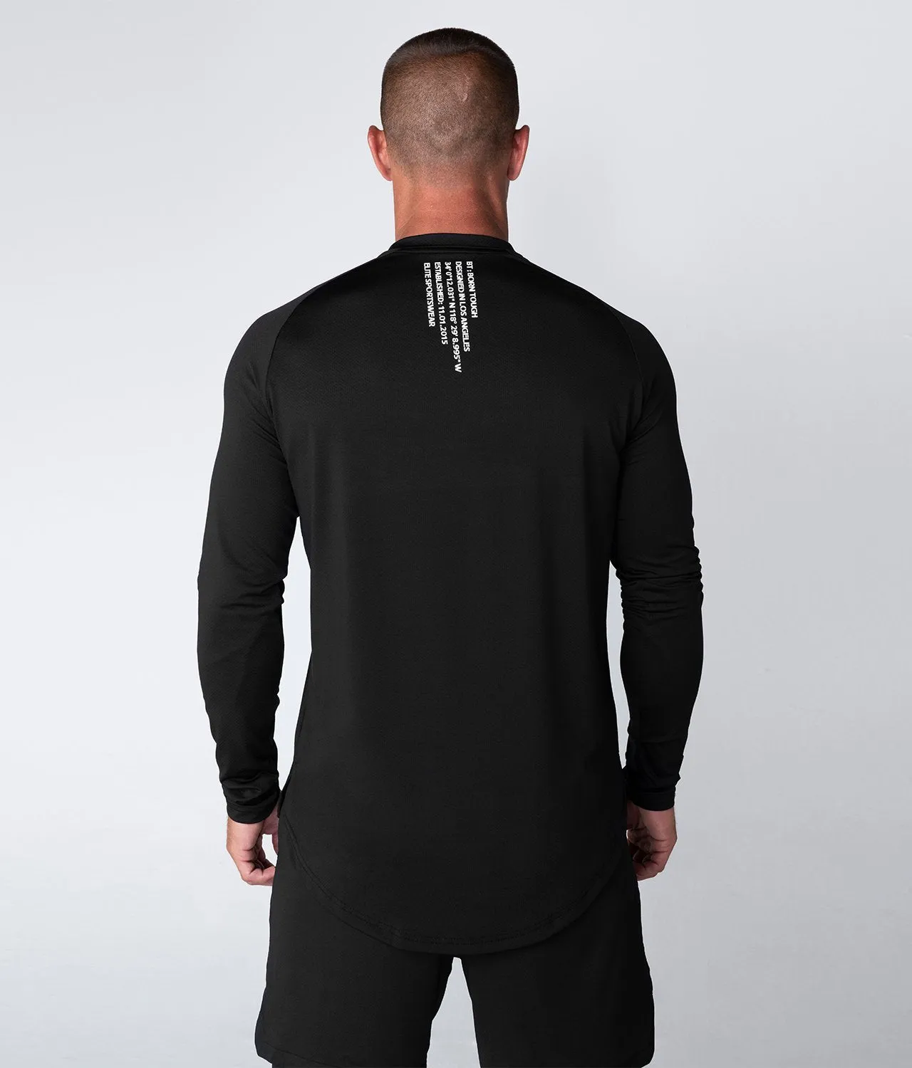 Born Tough Air Pro™ Long Sleeve Athletic T-Shirt For Men Black