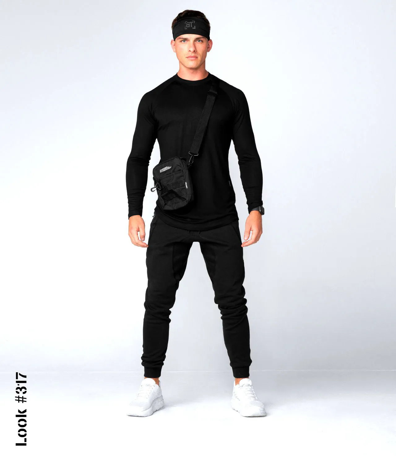 Born Tough Core Fit Black Long Sleeve Athletic Shirt For Men