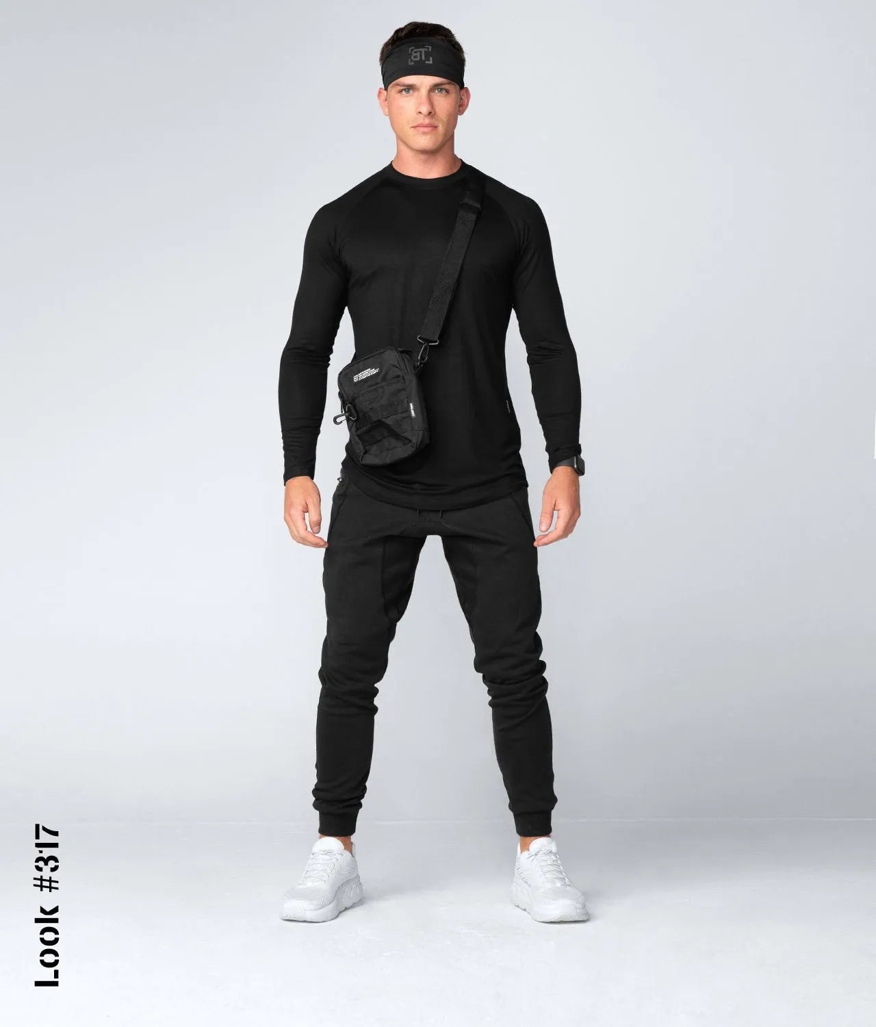 Born Tough Core Fit Black Long Sleeve Athletic Shirt For Men