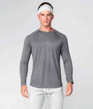 Born Tough Core Fit Gray Long Sleeve Crossfit Shirt For Men