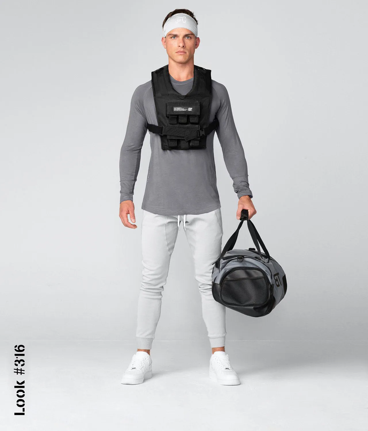 Born Tough Core Fit Gray Long Sleeve Crossfit Shirt For Men