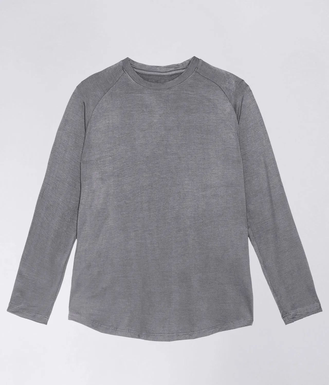 Born Tough Core Fit Gray Long Sleeve Crossfit Shirt For Men