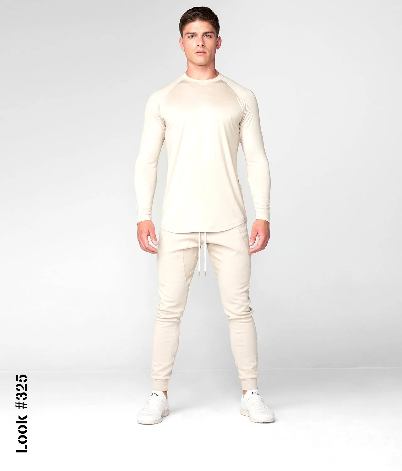 Born Tough Core Fit Stone Long Sleeve Crossfit Shirt For Men