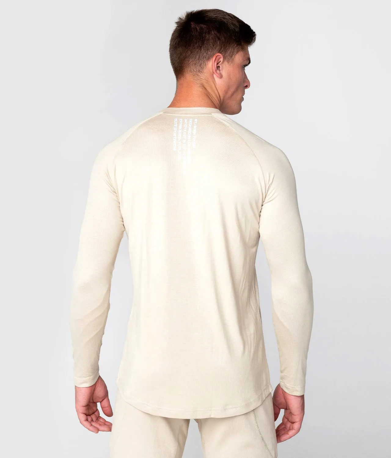 Born Tough Core Fit Stone Long Sleeve Crossfit Shirt For Men