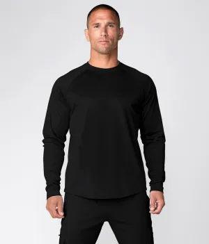 Born Tough Momentum Long Sleeve Athletic T-Shirt For Men Black