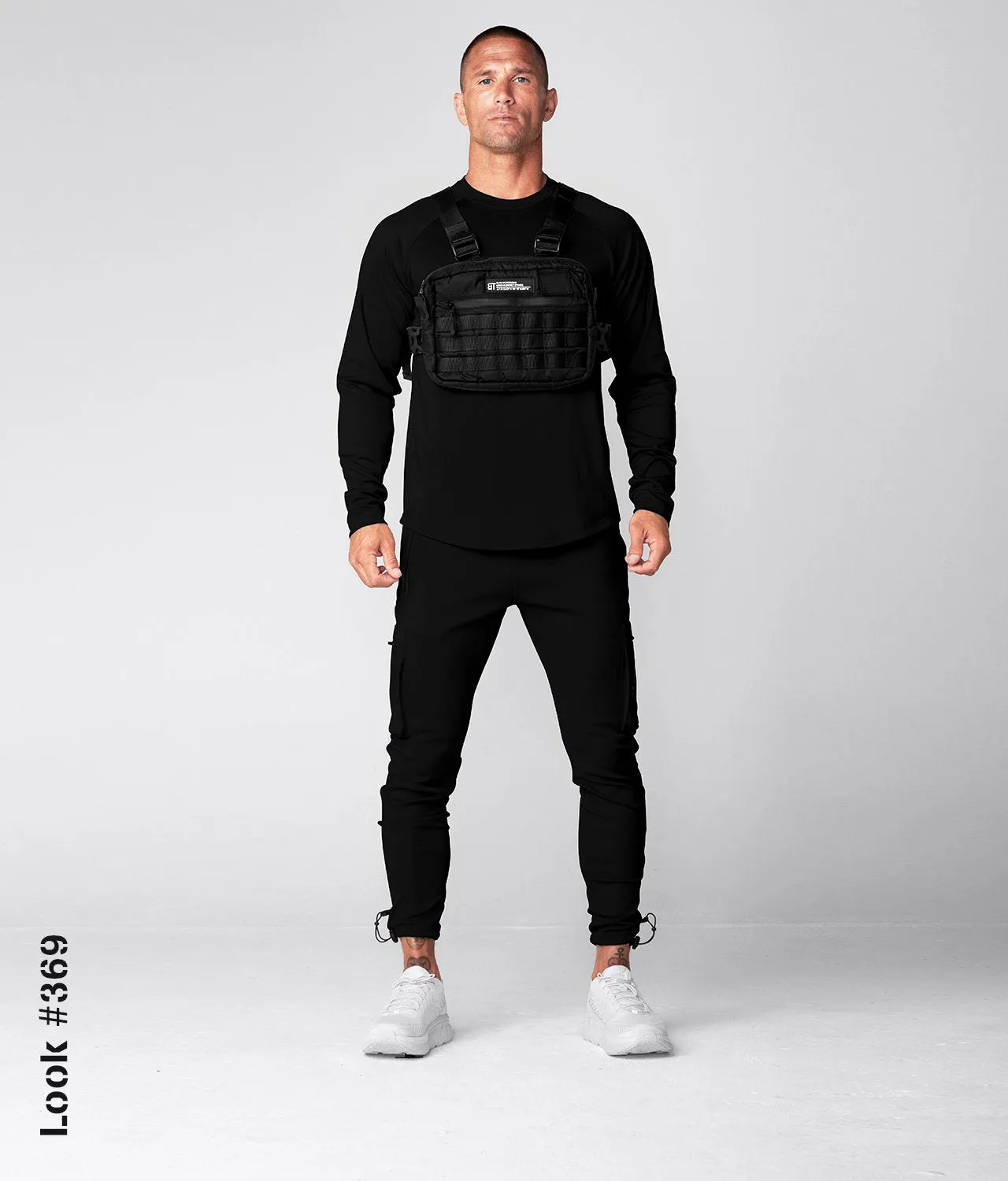 Born Tough Momentum Long Sleeve Athletic T-Shirt For Men Black