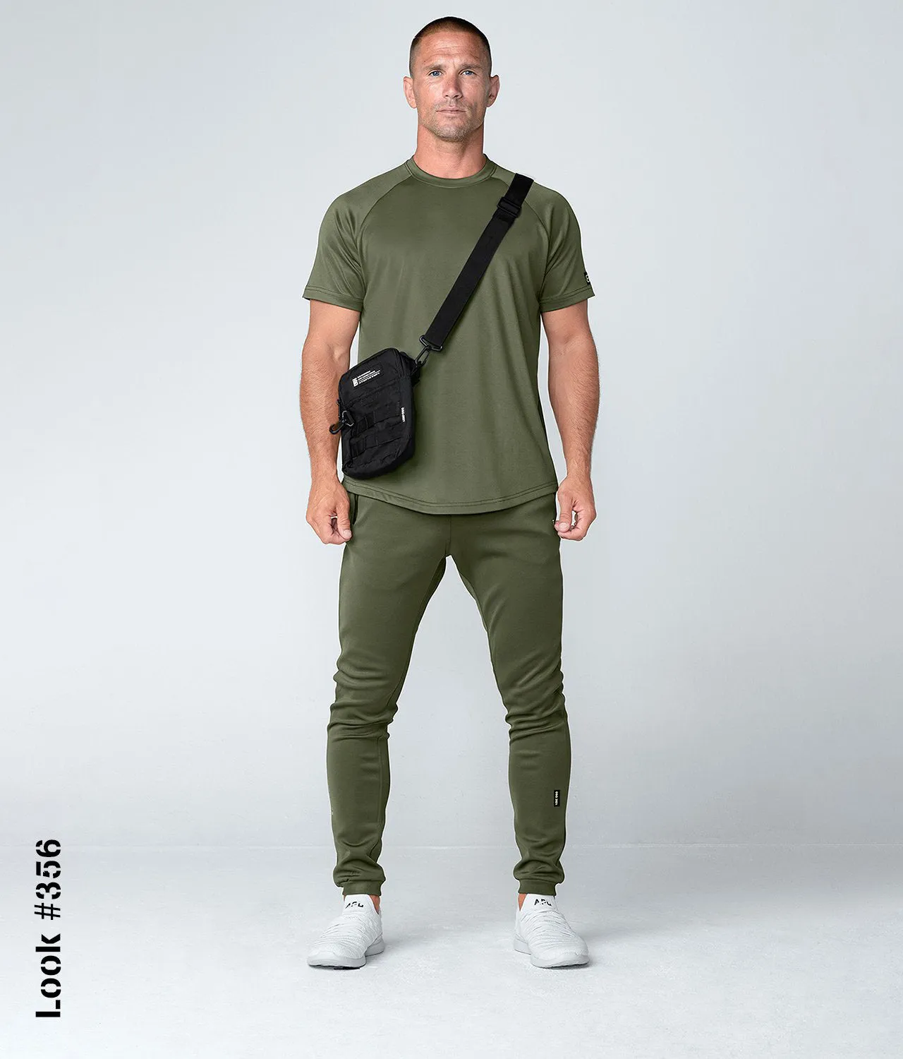 Born Tough Momentum Short Sleeve Athletic T-Shirt For Men Military Green