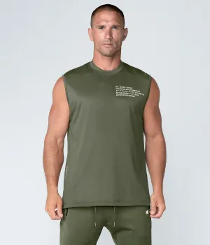 Born Tough Momentum Sleeveless Bodybuilding T-Shirt For Men Military Green