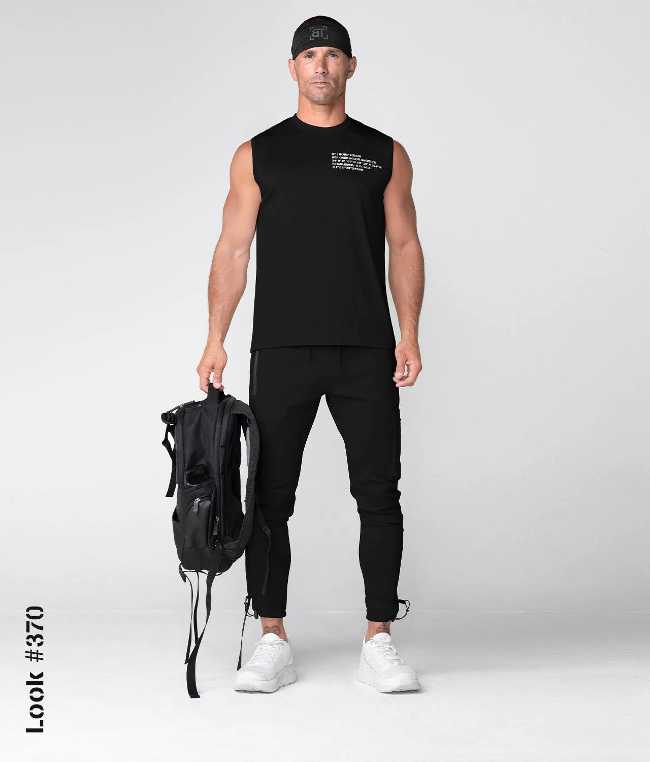 Born Tough Momentum Sleeveless Crossfit T-Shirt For Men Black