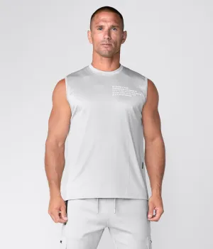 Born Tough Momentum Sleeveless Crossfit T-Shirt For Men Steel Gray