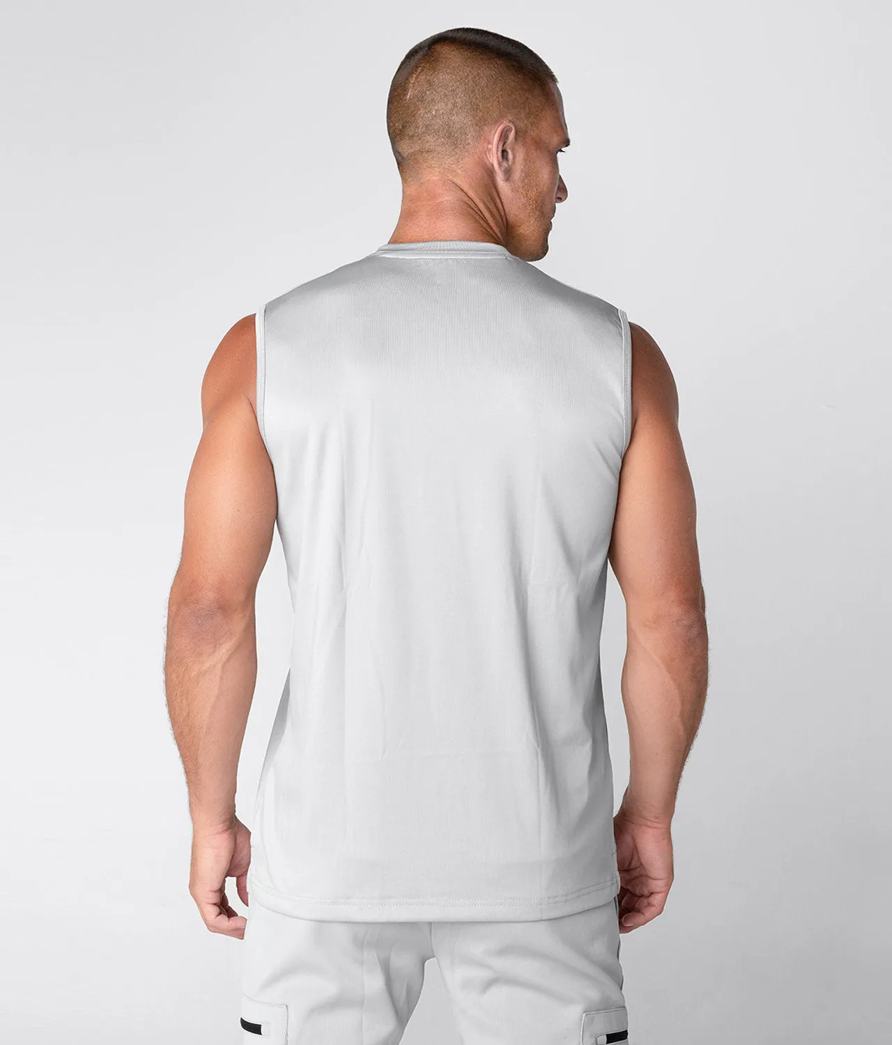 Born Tough Momentum Sleeveless Crossfit T-Shirt For Men Steel Gray