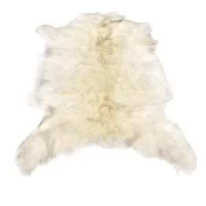Cashmere Goat Hide - White