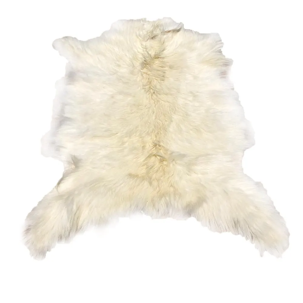 Cashmere Goat Hide - White