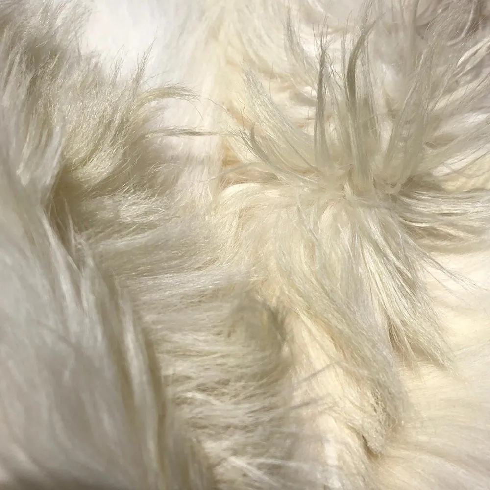 Cashmere Goat Hide - White