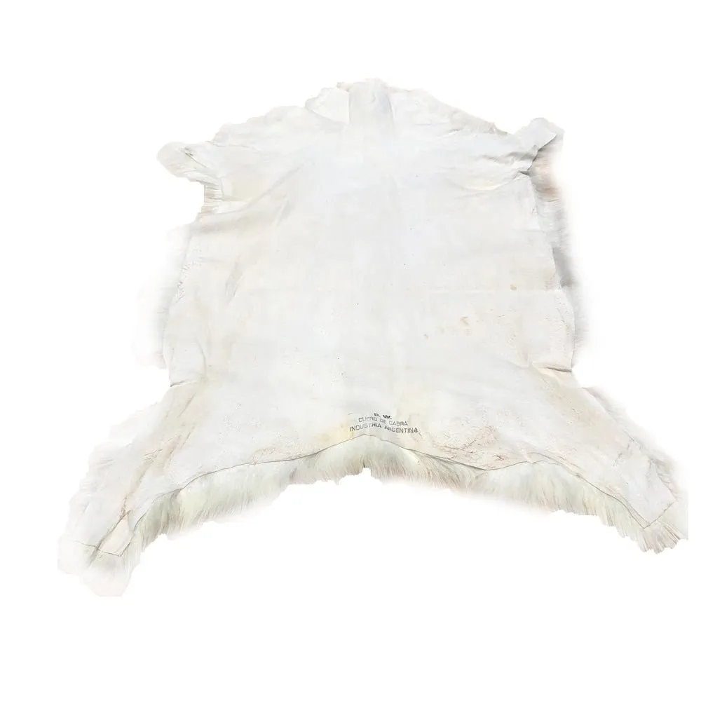 Cashmere Goat Hide - White