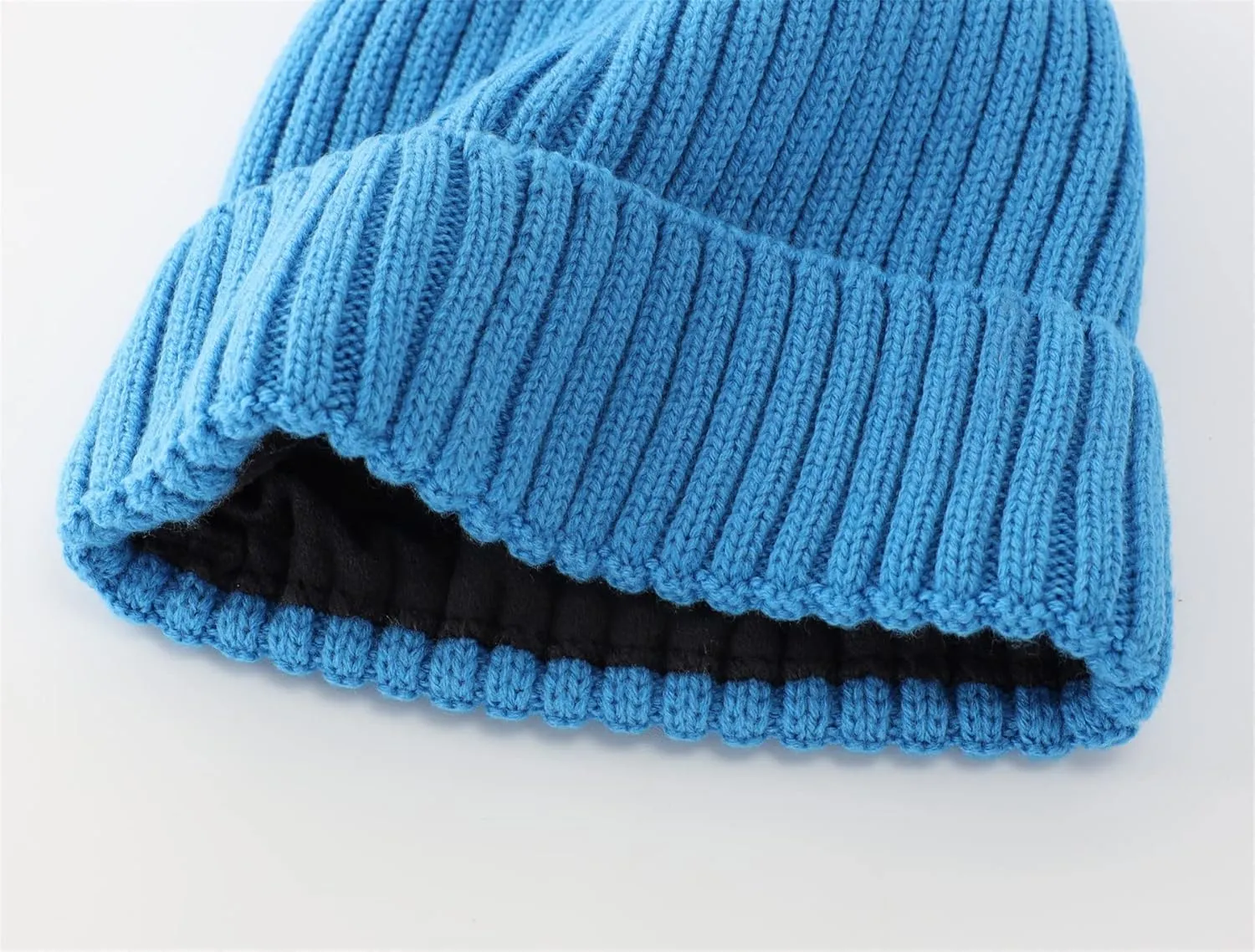 Connectyle Fleece Lined Cuffed Beanie Hat for Men Women Knitted Winter Wool Beanies Skull Cap Warm Watch Hat
