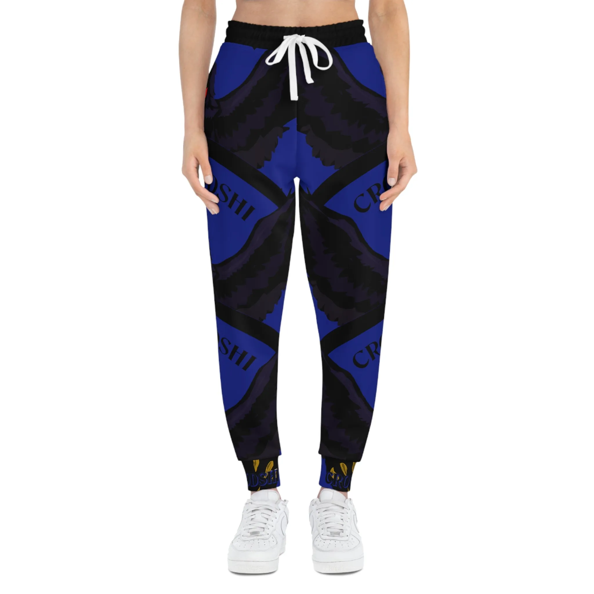 Crowgodshi 3rd GEN Athletic Joggers, DUKE BLUE LOGO