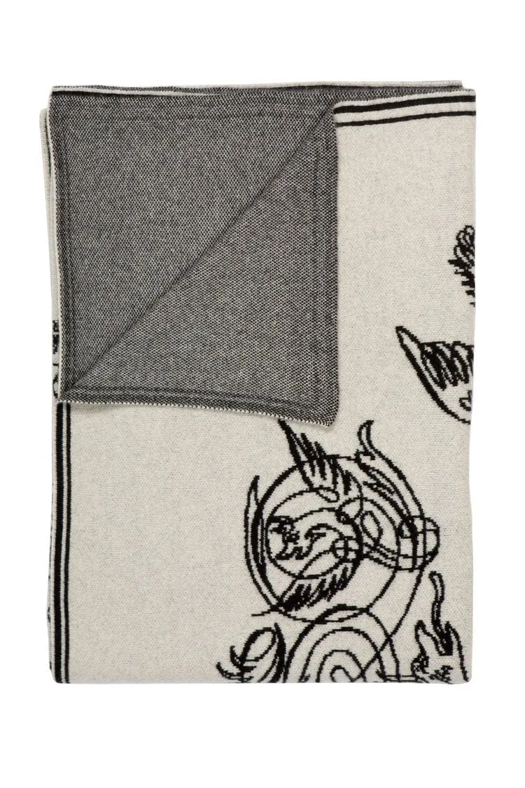 Elephant & Friends Cashmere Throw