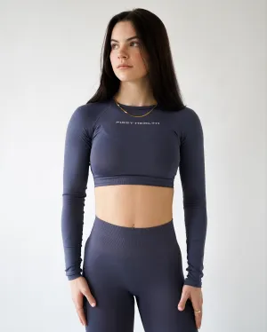 Enhance Cropped Long Sleeve - Starlight