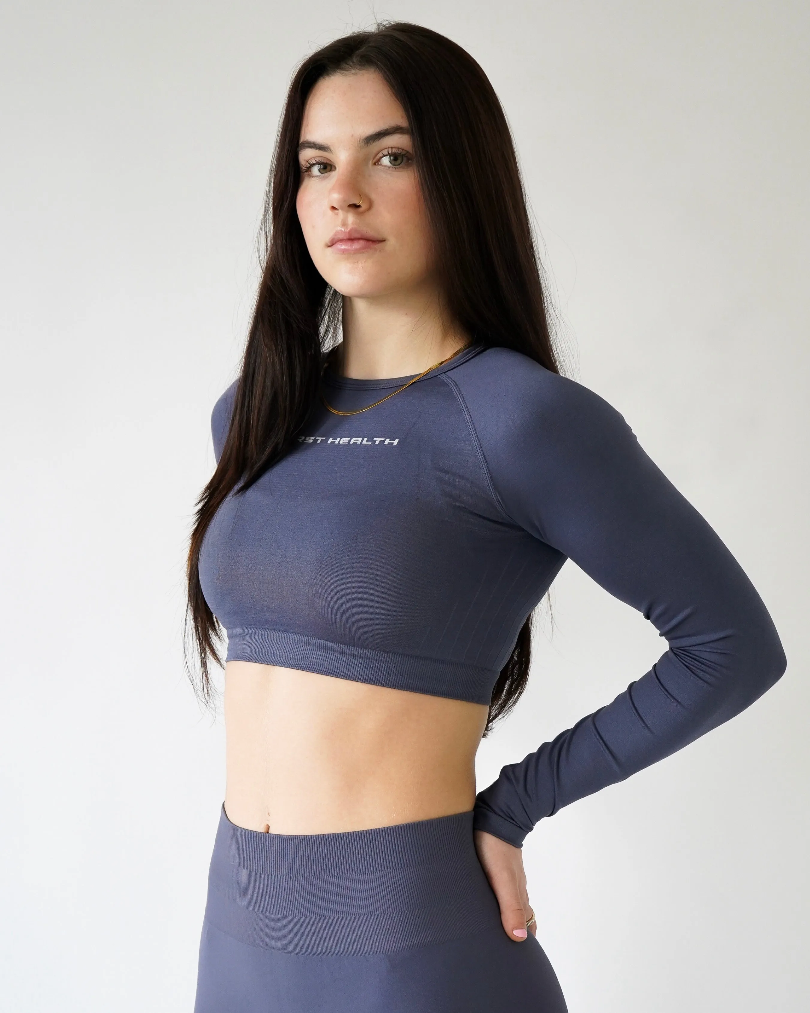 Enhance Cropped Long Sleeve - Starlight