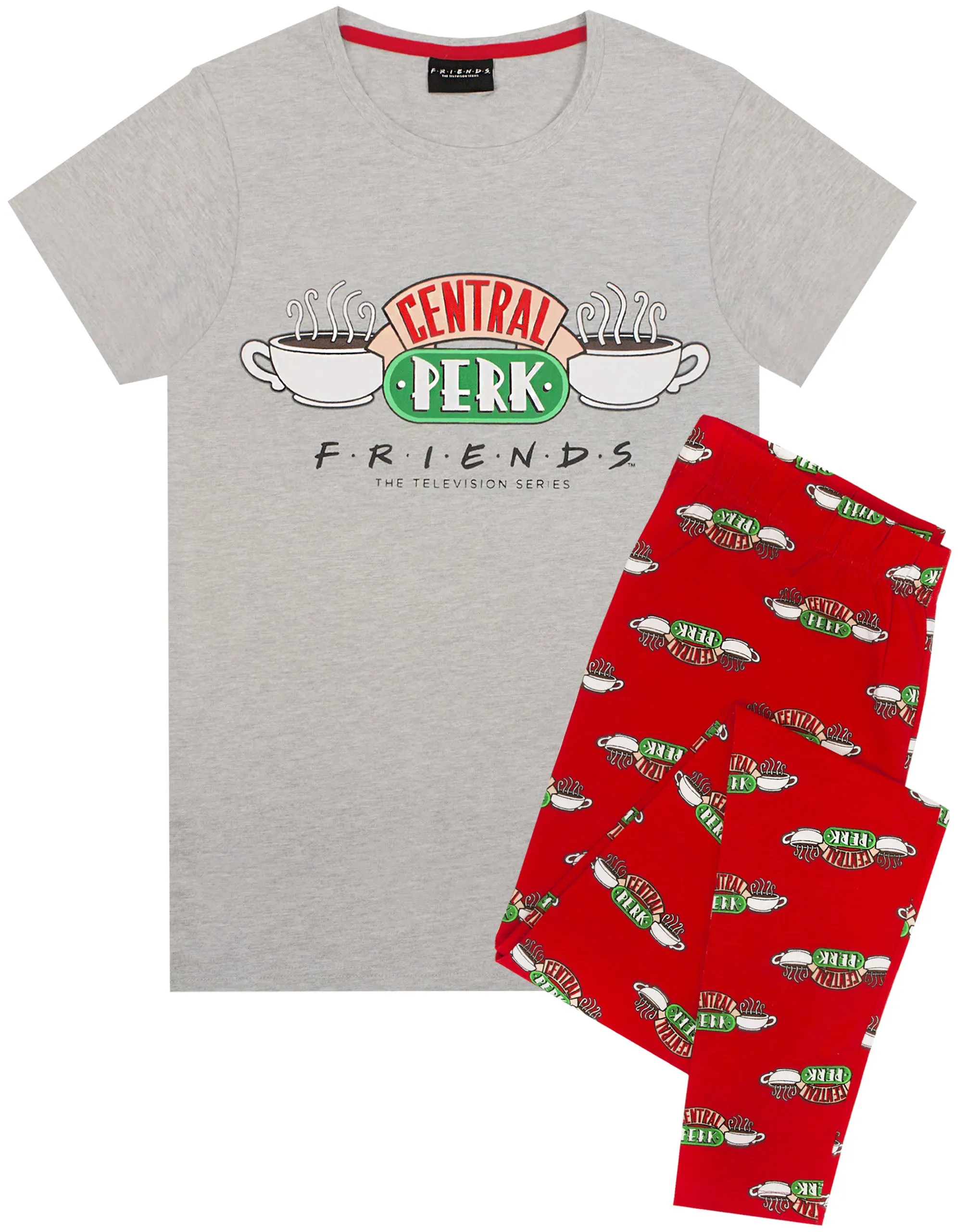 Friends Central Perk Pyjamas for Women  - Cafe TV Show Ladies PJ Set