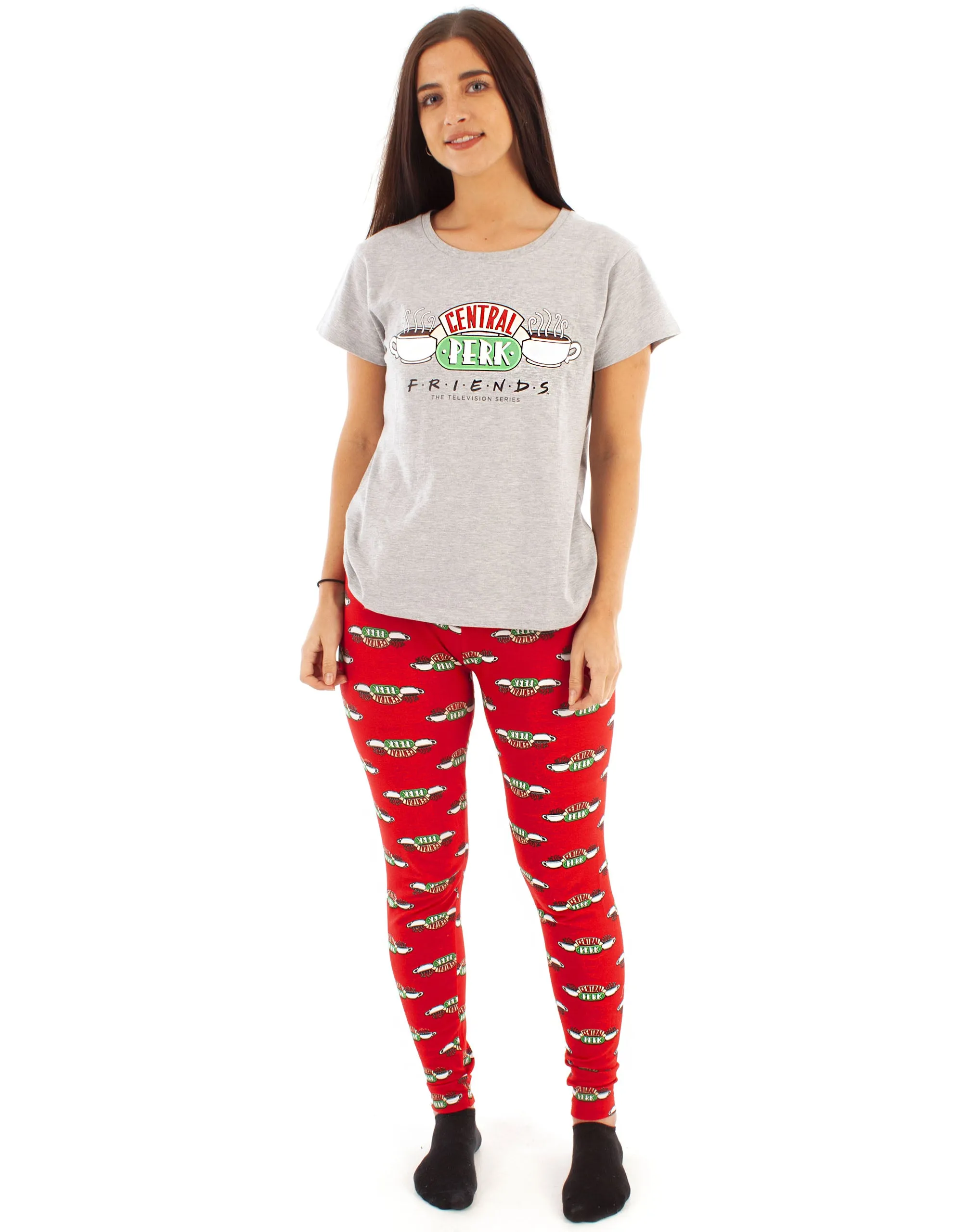 Friends Central Perk Pyjamas for Women  - Cafe TV Show Ladies PJ Set