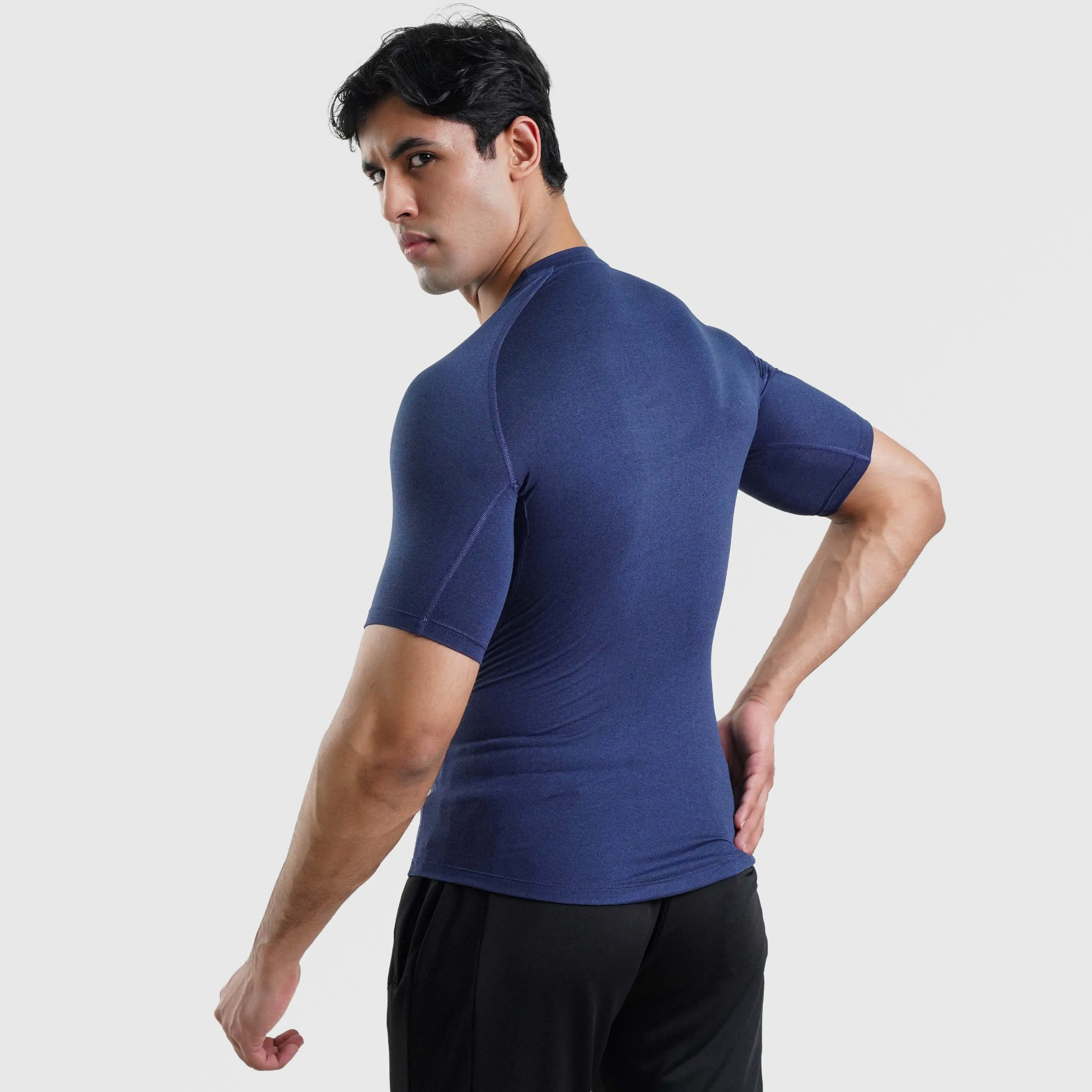 GA Compression Short Sleeves (Navy)