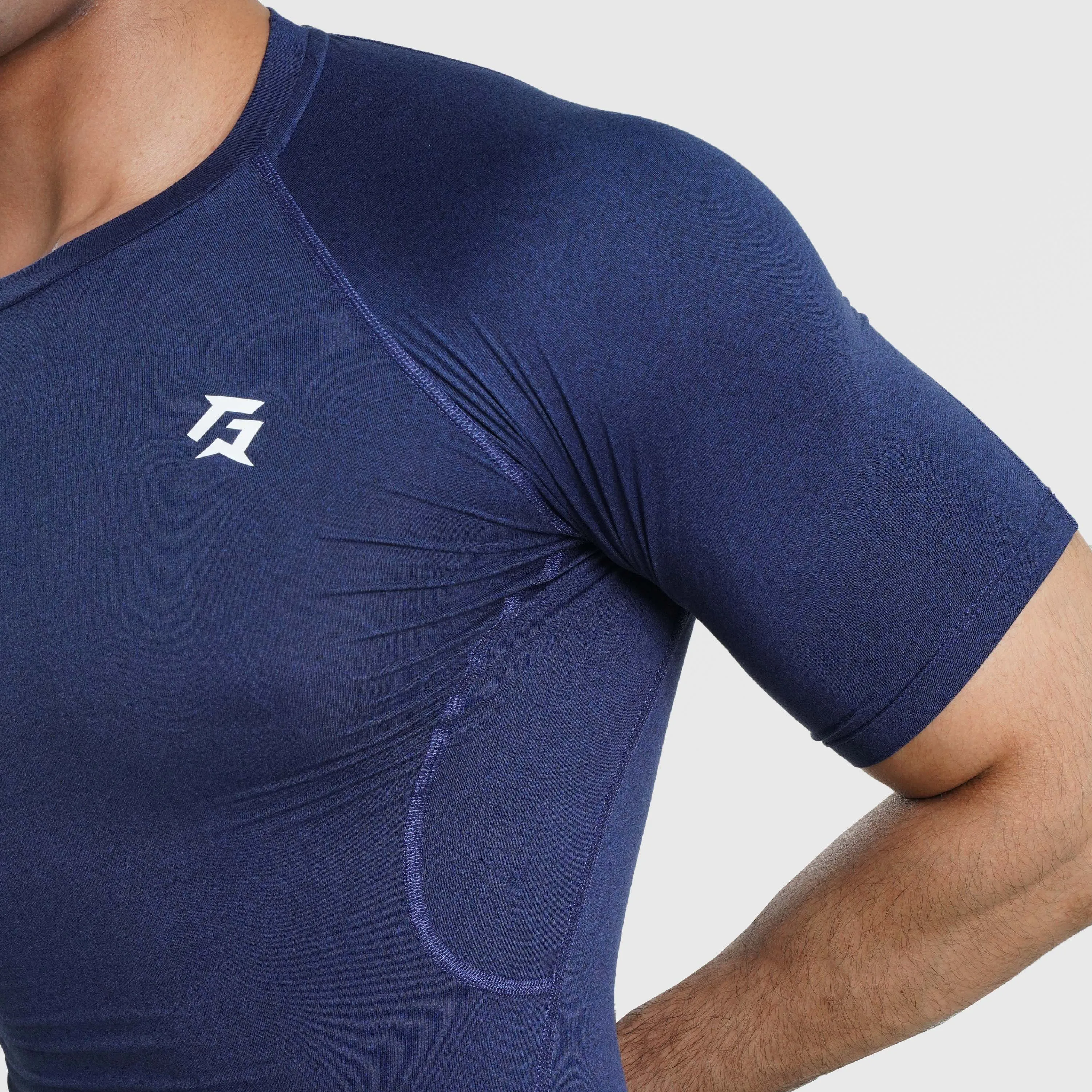 GA Compression Short Sleeves (Navy)