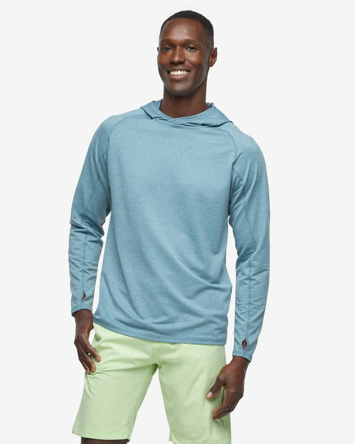 Lay Low Hoodie - Green Coral