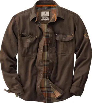 Legendary Whitetails Journeyman Shirt Jacket Flannel Lined Shacket for Men Water-Resistant Coat Rugged Fall Clothing