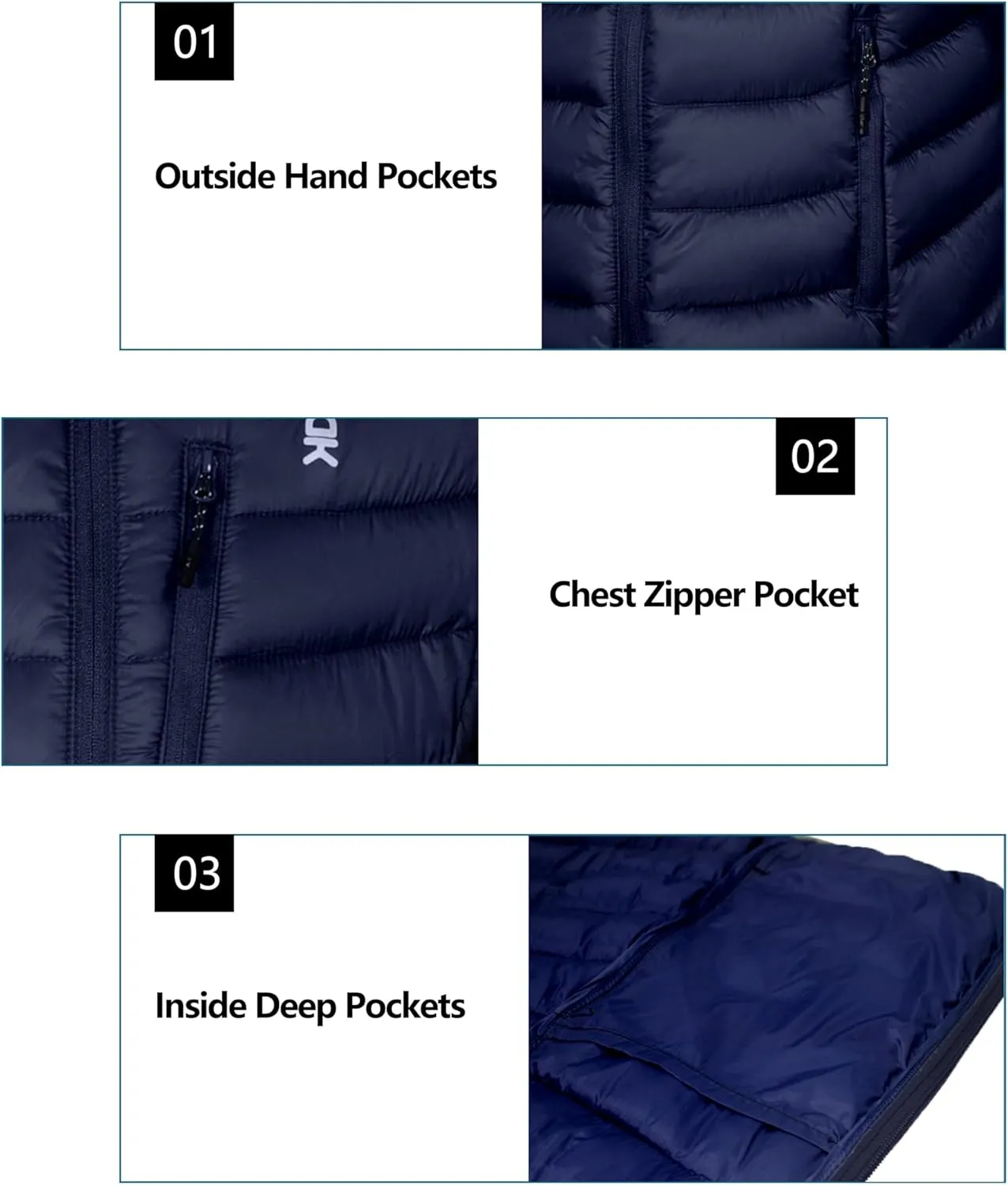 Little Donkey Andy Kids Boys Packable Hooded Puffer Jacket Children Lightweight Puffer Coat Winter 6-14Years