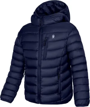 Little Donkey Andy Kids Boys Packable Hooded Puffer Jacket Children Lightweight Puffer Coat Winter 6-14Years