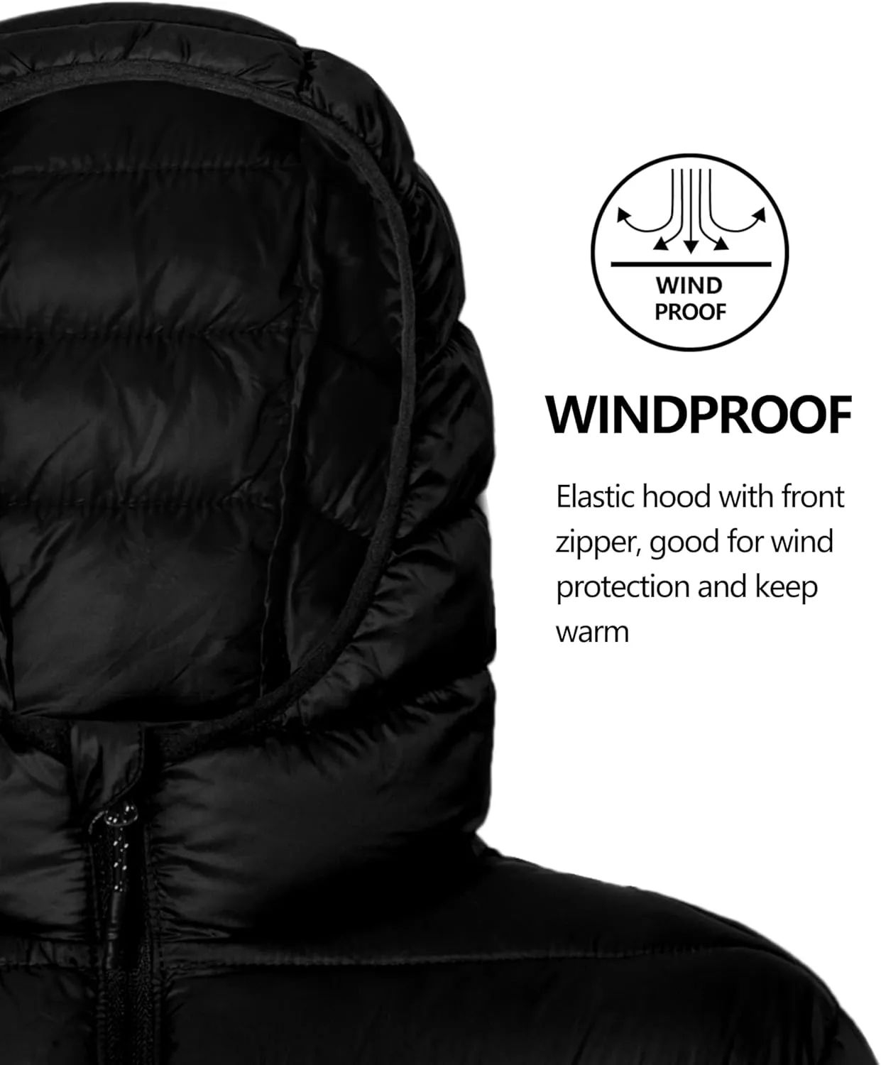 Little Donkey Andy Kids Boys Packable Hooded Puffer Jacket Children Lightweight Puffer Coat Winter 6-14Years